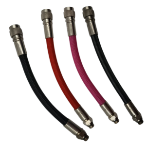 lp inflator sidemount braided hose 20cm